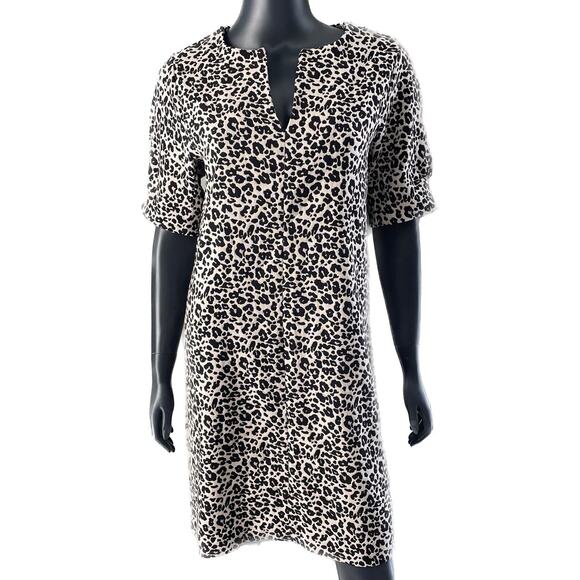 Karen Kane Cheetah Print Dress Size Small S Sheath Dress Animal Print V Neck - Picture 1 of 8